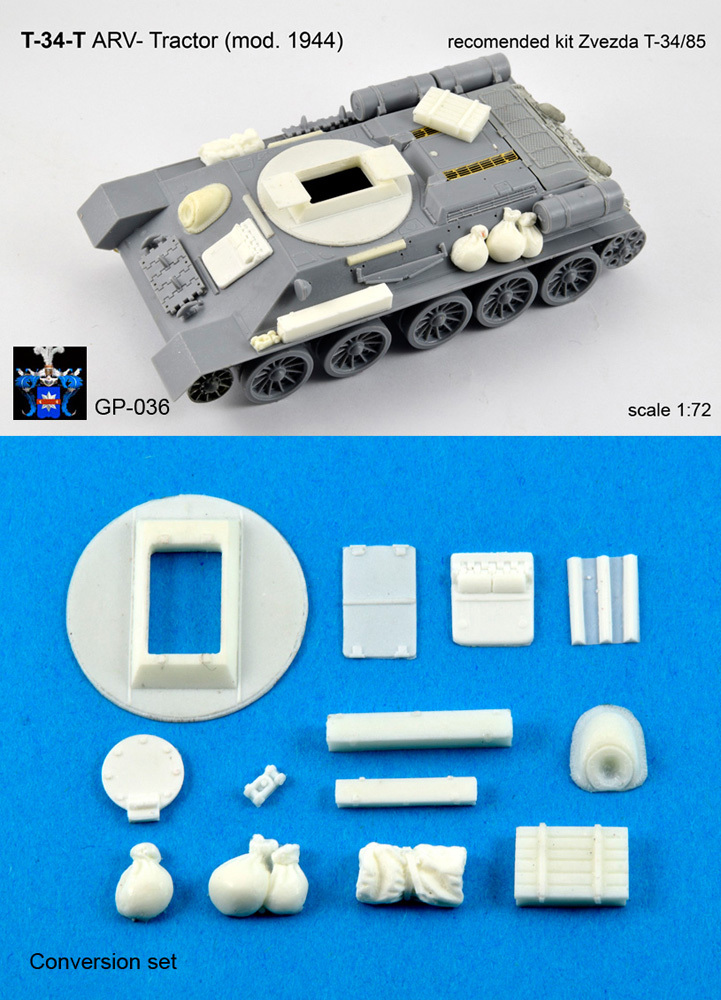 Конверсионный набор T-34-T тягач (мод. 1944) Конверсионный набор T-34-T тягач (мод. 1944)